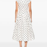Abito midi a pois in avorio Self-Portrait - donna 