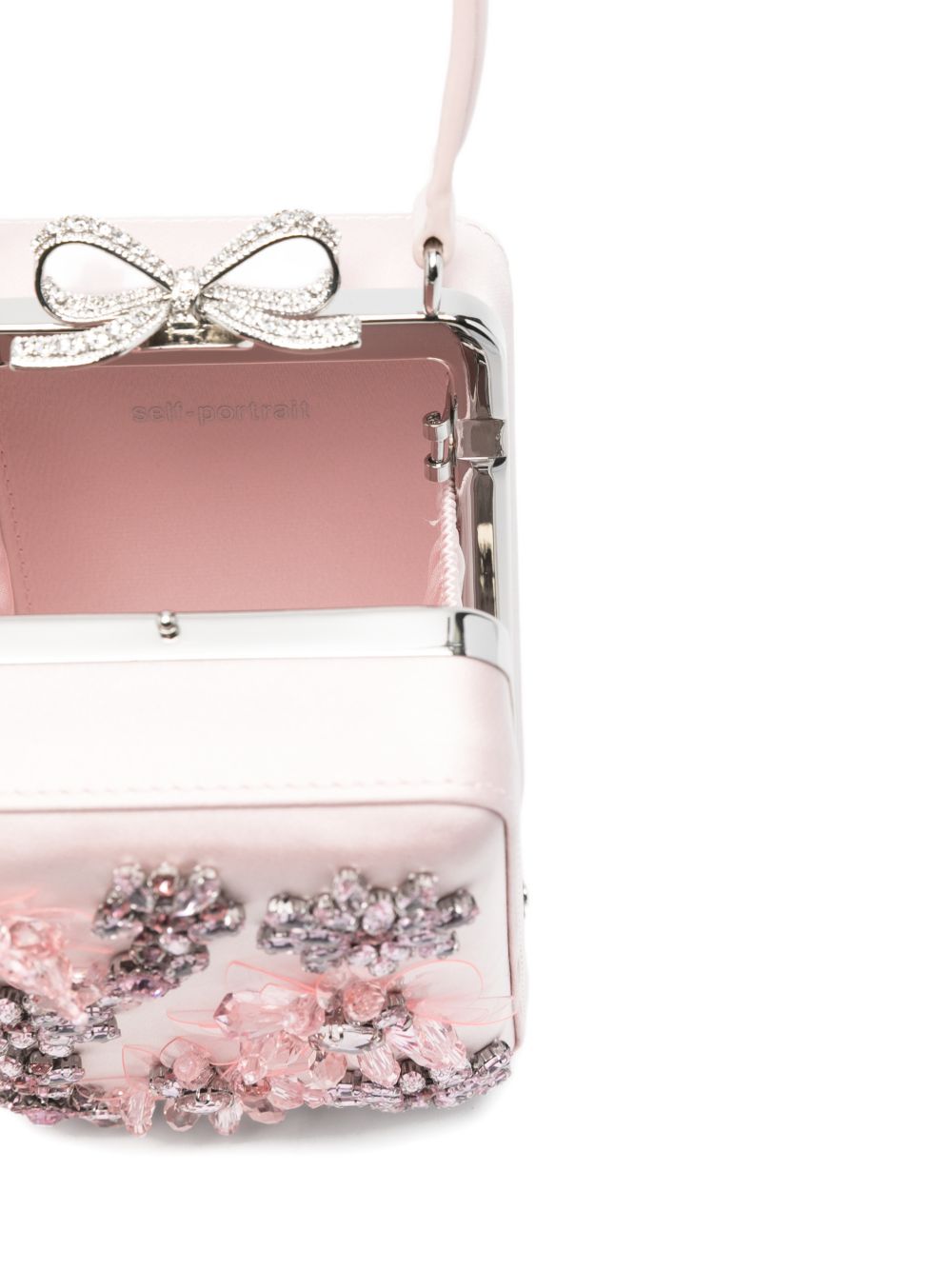 Borsa a mano con decorazione in avorio Self-Portrait - donna 