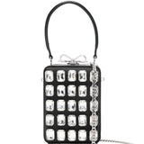 Borsa a mano con decorazione in nero Self-Portrait - donna 