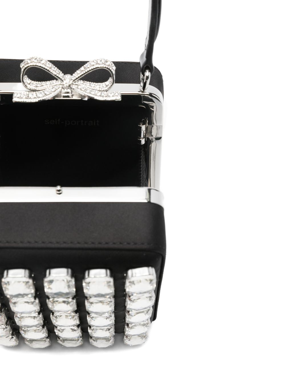 Borsa a mano con decorazione in nero Self-Portrait - donna 