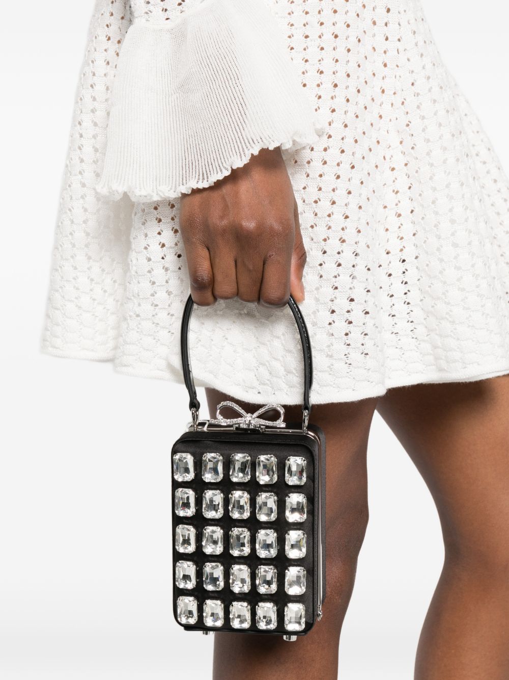 Borsa a mano con decorazione in nero Self-Portrait - donna 