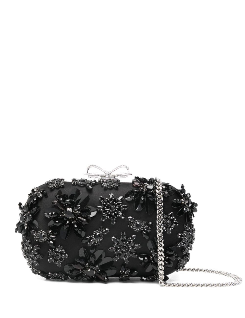 Clutch con decorazione in nero Self-Portrait - donna 