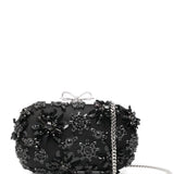 Clutch con decorazione in nero Self-Portrait - donna 