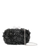 Clutch con decorazione in nero Self-Portrait - donna