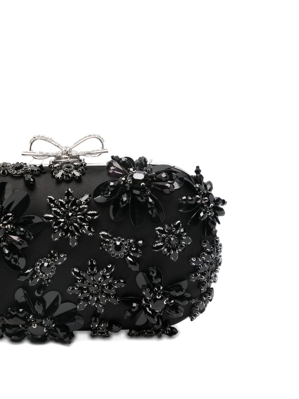 Clutch con decorazione in nero Self-Portrait - donna 