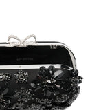 Clutch con decorazione in nero Self-Portrait - donna 