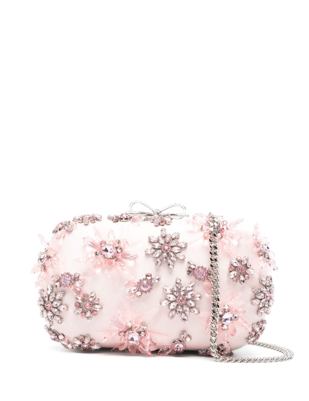 Clutch con decorazione in rosa Self-Portrait - donna 