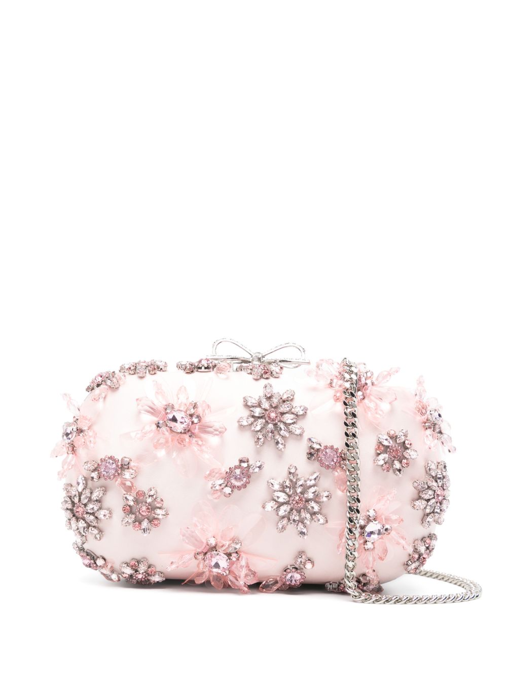 Clutch con decorazione in rosa Self-Portrait - donna 