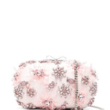 Clutch con decorazione in rosa Self-Portrait - donna 
