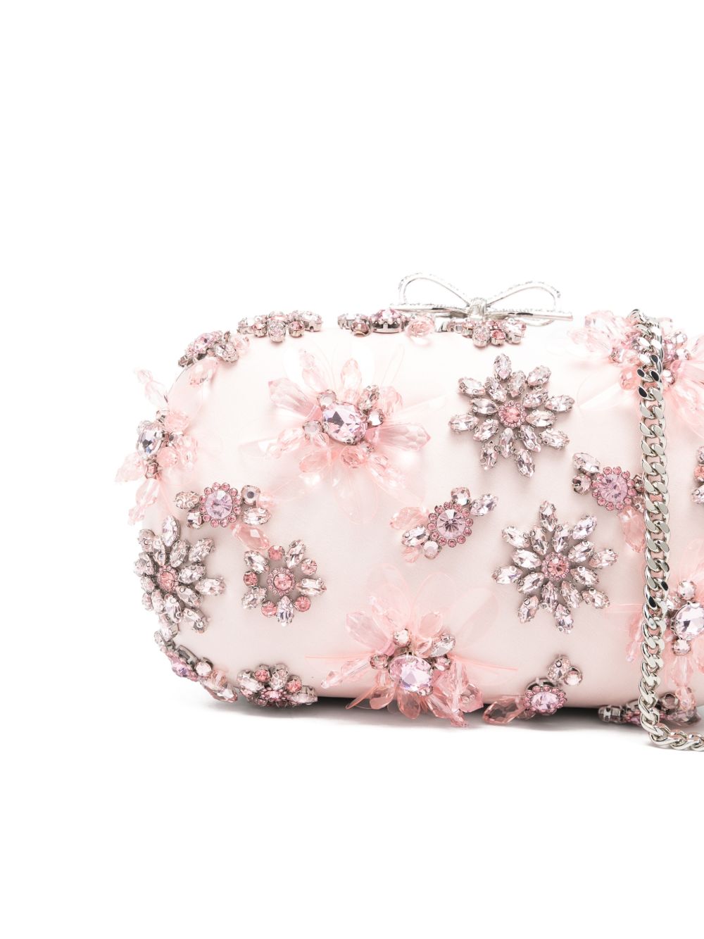 Clutch con decorazione in rosa Self-Portrait - donna 