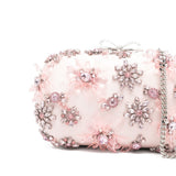 Clutch con decorazione in rosa Self-Portrait - donna 