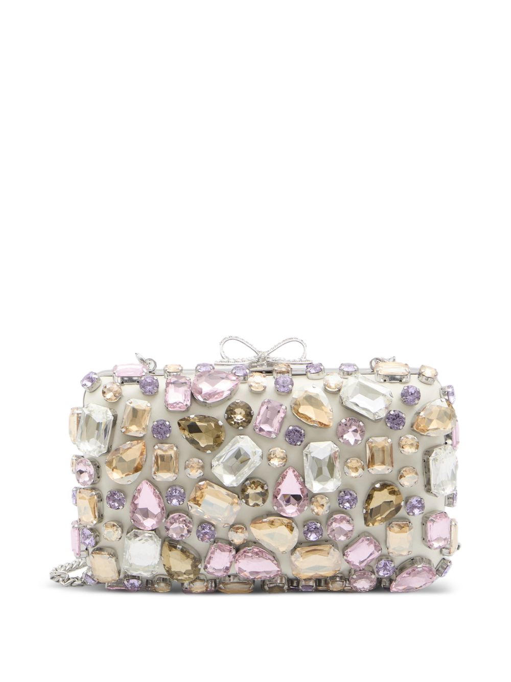 Clutch con cristalli in multicolor Self-Portrait - donna 