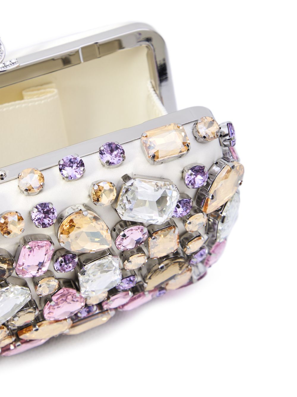 Clutch con cristalli in multicolor Self-Portrait - donna 