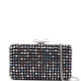 Clutch con cristalli in nero Self-Portrait - donna 
