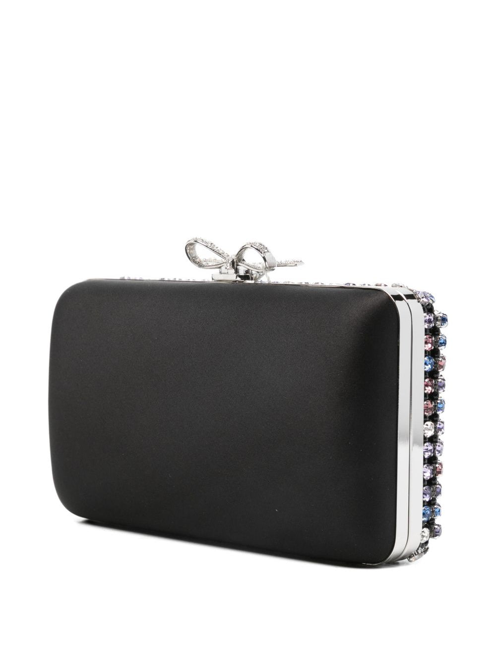 Clutch con cristalli in nero Self-Portrait - donna 