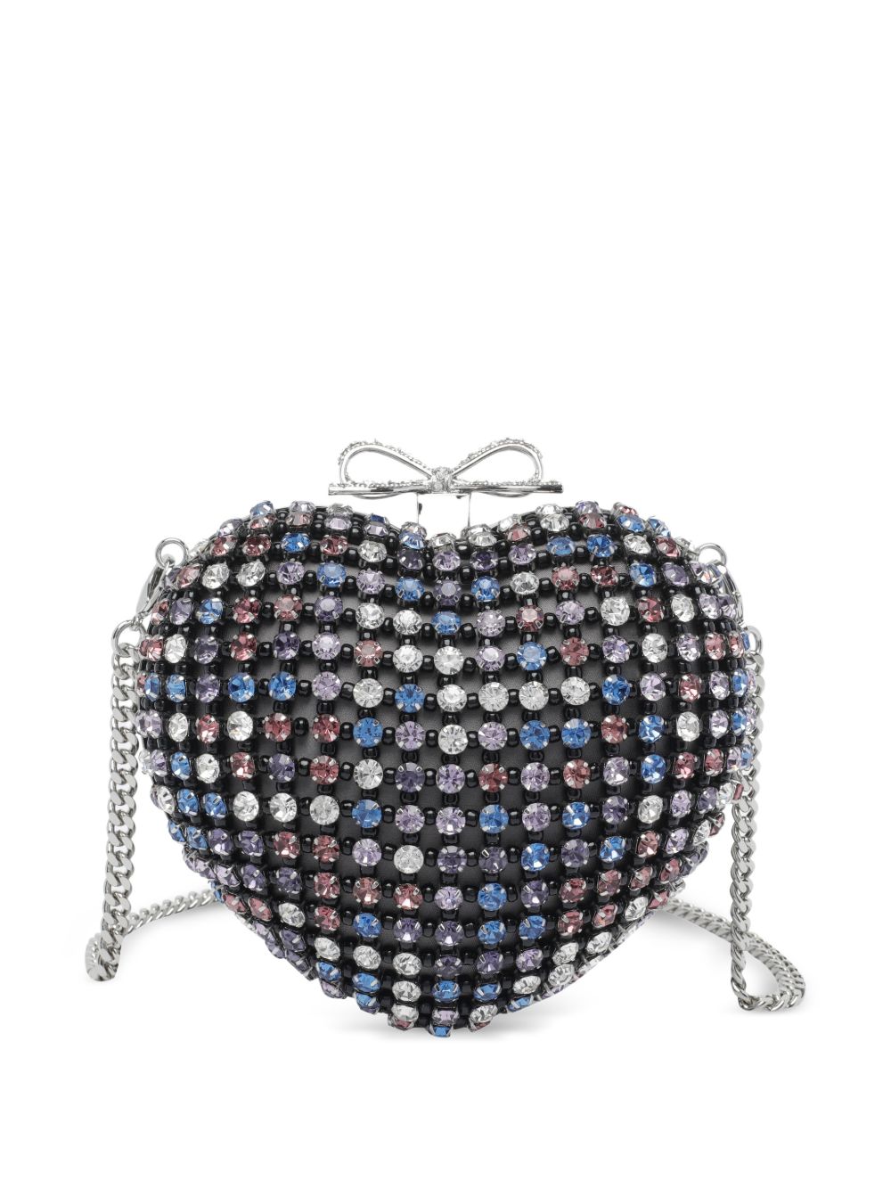 Clutch a cuore in nero Self-Portrait - donna 