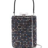 Borsa mini con cristalli in nero Self-Portrait - donna 