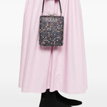 Borsa mini con cristalli in nero Self-Portrait - donna 