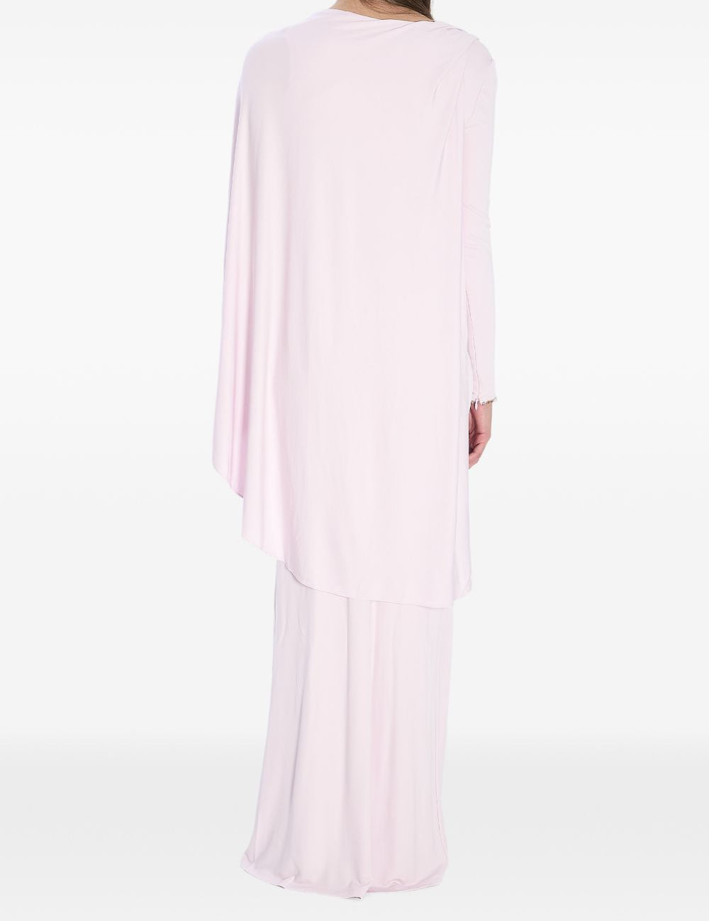 Abito lungo asimmetrico in rosa Self-Portrait - donna 