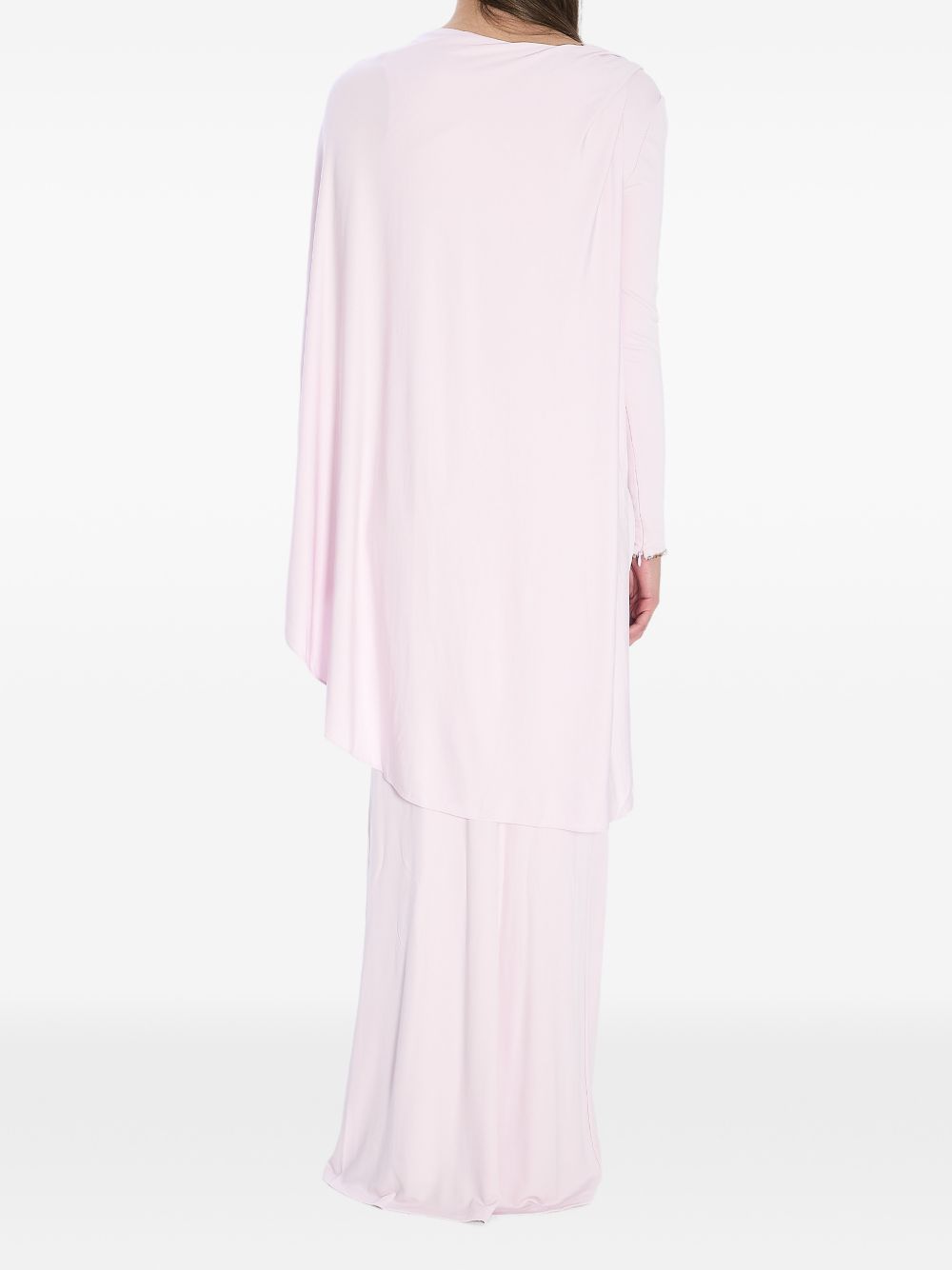 Abito lungo asimmetrico in rosa Self-Portrait - donna 