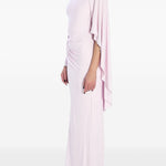 Abito lungo asimmetrico in rosa Self-Portrait - donna 