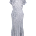 Abito midi con strass in azzurro Self-Portrait - donna 