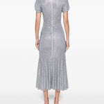 Abito midi con strass in azzurro Self-Portrait - donna 