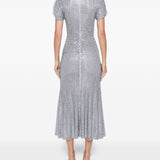 Abito midi con strass in azzurro Self-Portrait - donna 