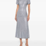 Abito midi con strass in azzurro Self-Portrait - donna 