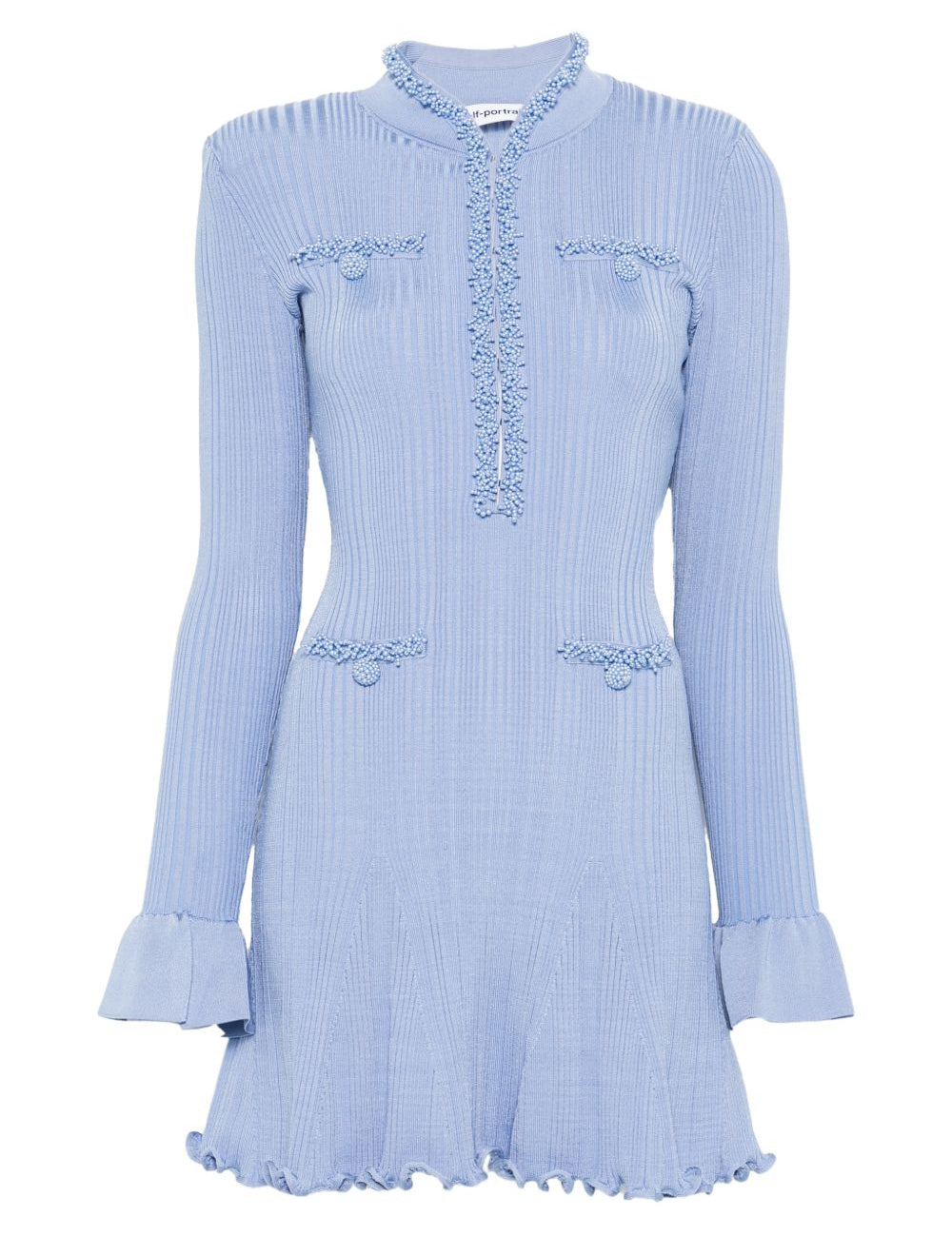Abito corto in azzurro Self-Portrait - donna 