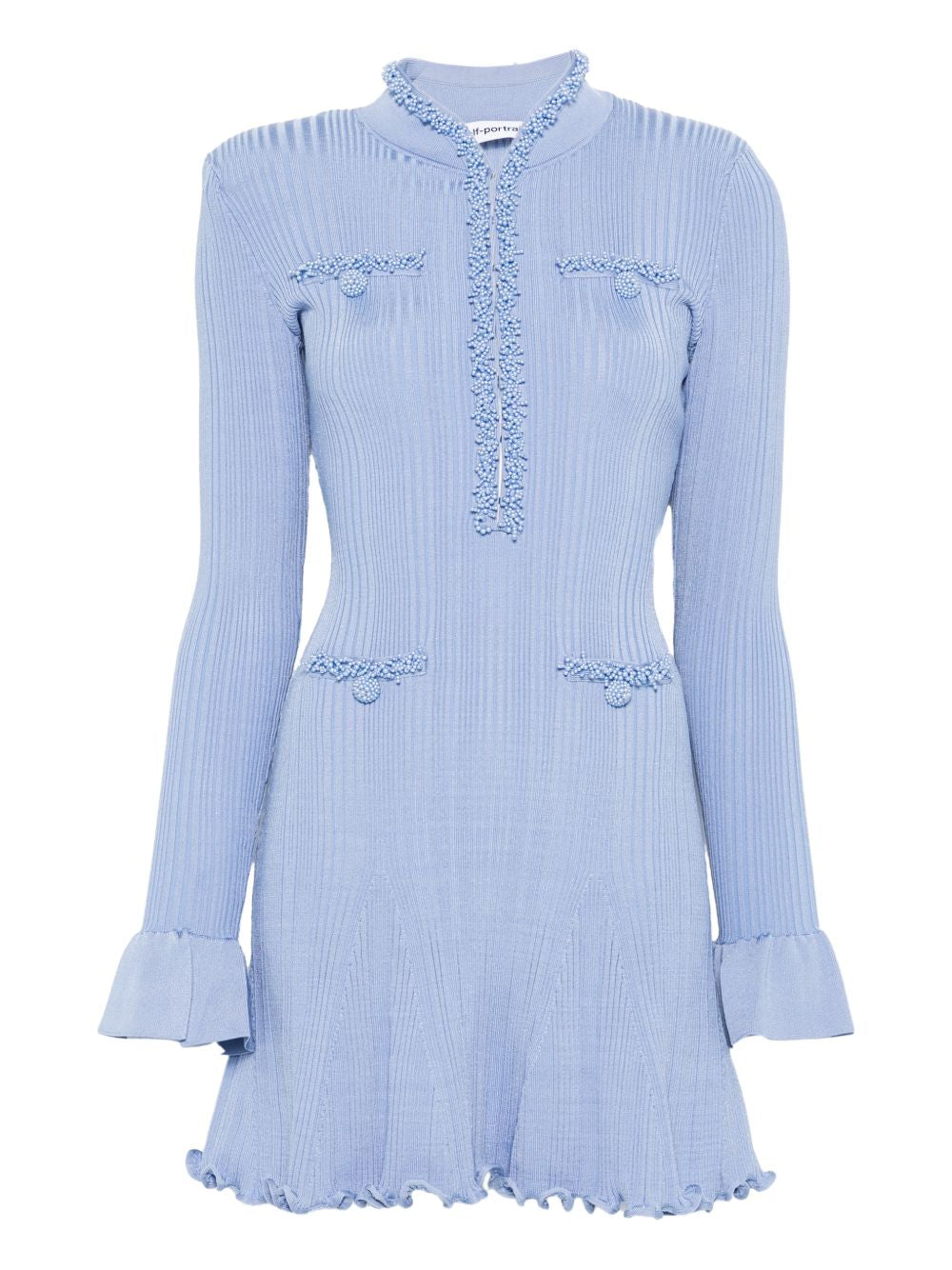 Abito corto in azzurro Self-Portrait - donna 