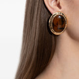 Orecchini con cristalli in oro Self-portrait - donna 