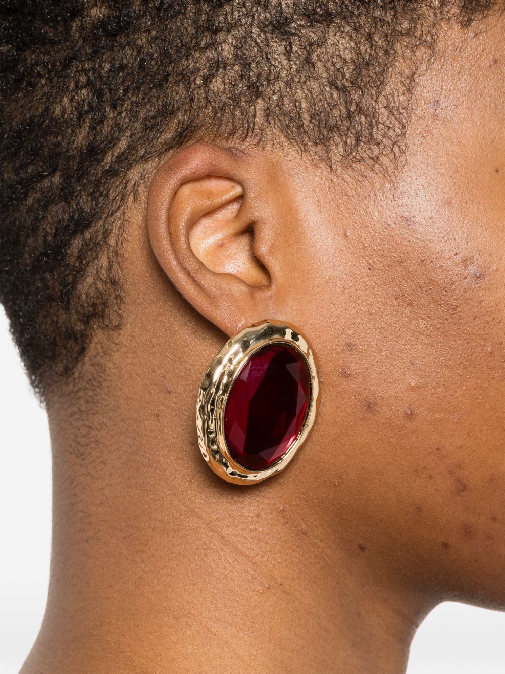 Orecchini con cristalli in rosso Self-portrait - donna 