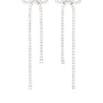 Orecchini a fiocco con cristalli in argento Self-portrait - donna 