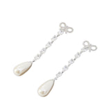 Orecchini pendenti con fiocco in argento Self-portrait - donna 