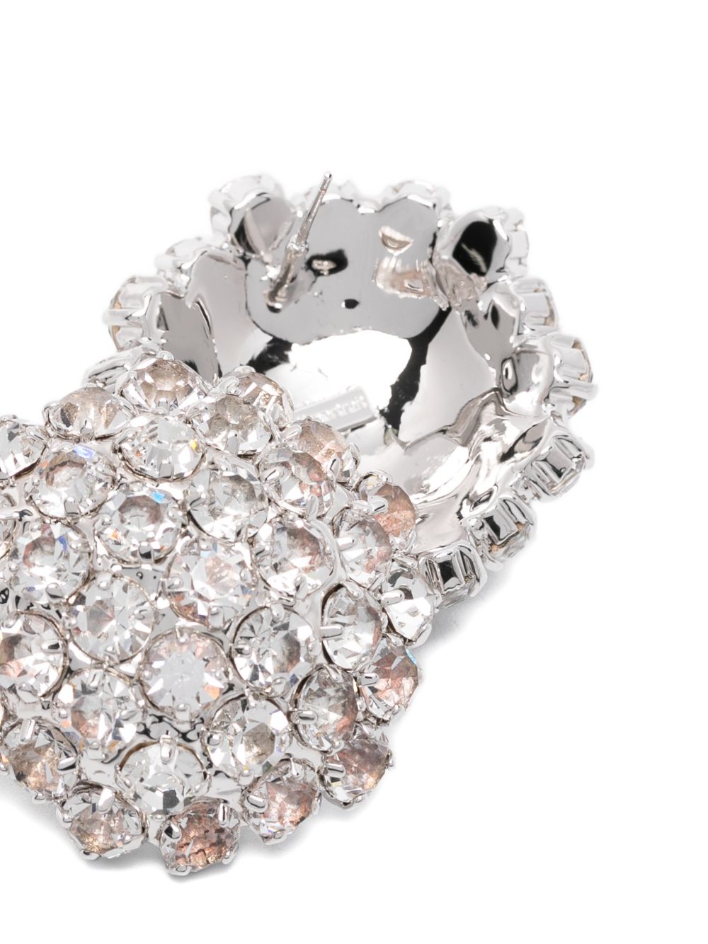 Orecchini a fiore di cristalloin argento Self-portrait - donna 