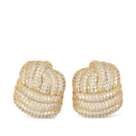Orecchini con cristalli in oro Self-portrait - donna 
