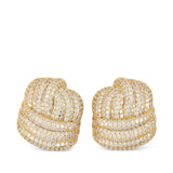 Orecchini con cristalli in oro Self-portrait - donna 
