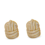Orecchini con cristalli in oro Self-portrait - donna 