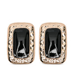 Orecchini martellati con cristalli in oro Self-portrait - donna 