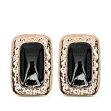 Orecchini martellati con cristalli in oro Self-portrait - donna 