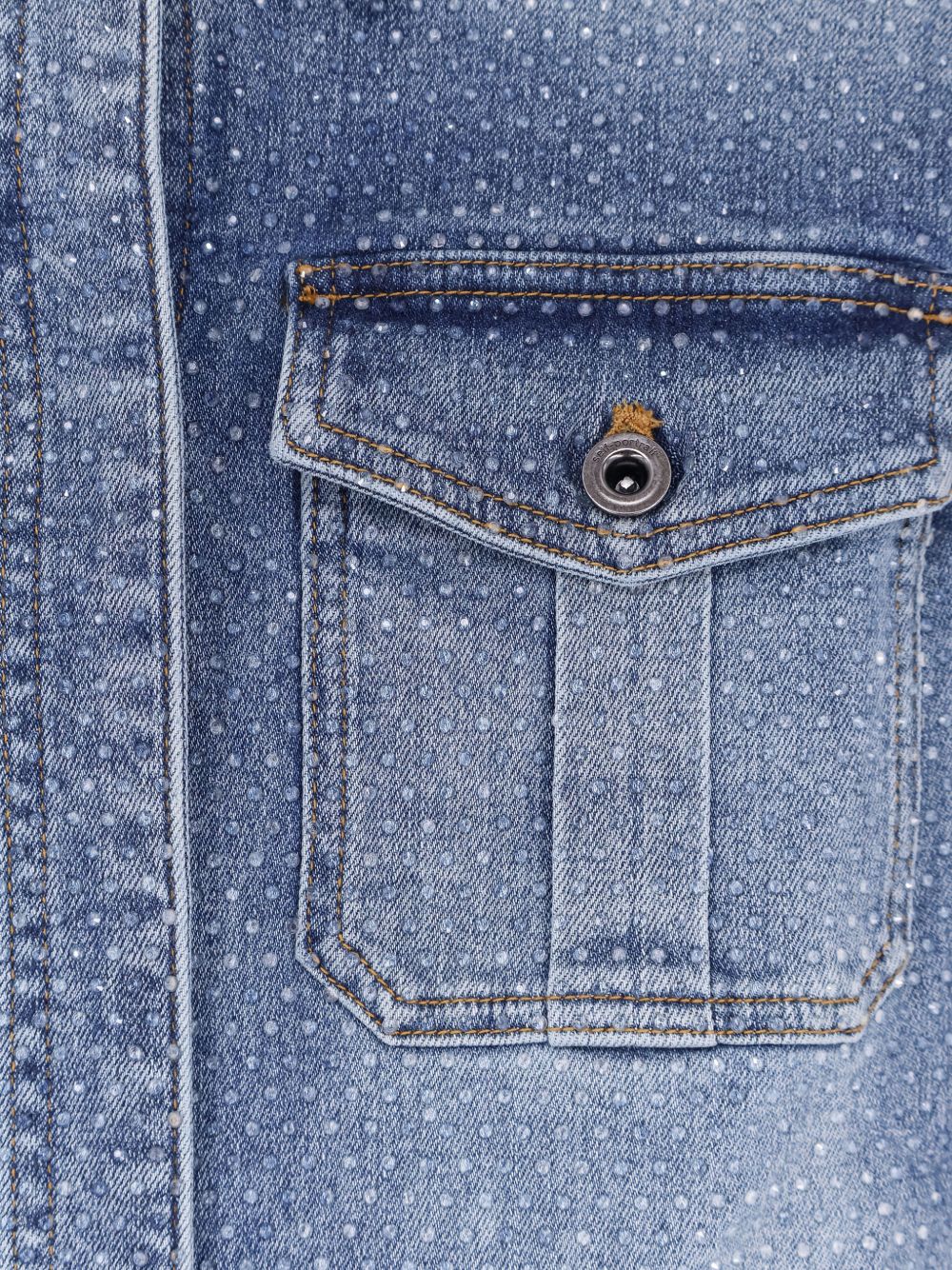 Tuta in denim con cristalli in blu Self-portrait - donna 