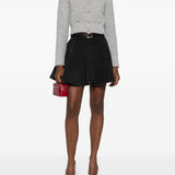Minigonna in denim nero Self-Portrait - donna 