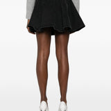 Minigonna in denim nero Self-Portrait - donna 
