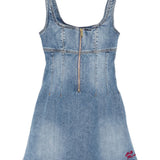 Abito corto in denim Self-Portrait - donna 