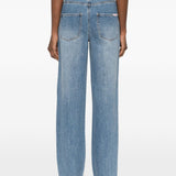Jeans con cristalli in blu Self-portrait - donna 