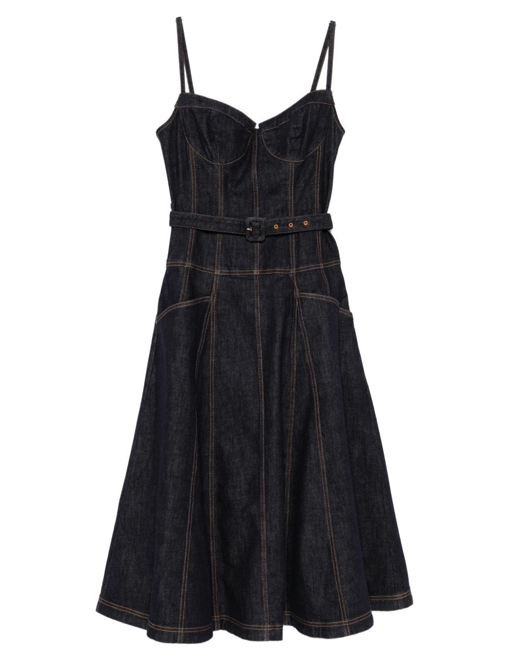 Abito midi navy Self-Portrait - donna 