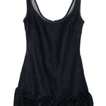 Abito corto navy con applicazione floreale Self-Portrait - donna 