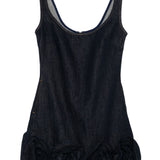 Abito corto navy con applicazione floreale Self-Portrait - donna 