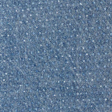 Top crop in denim con cristalli in blu Self-portrait - donna 